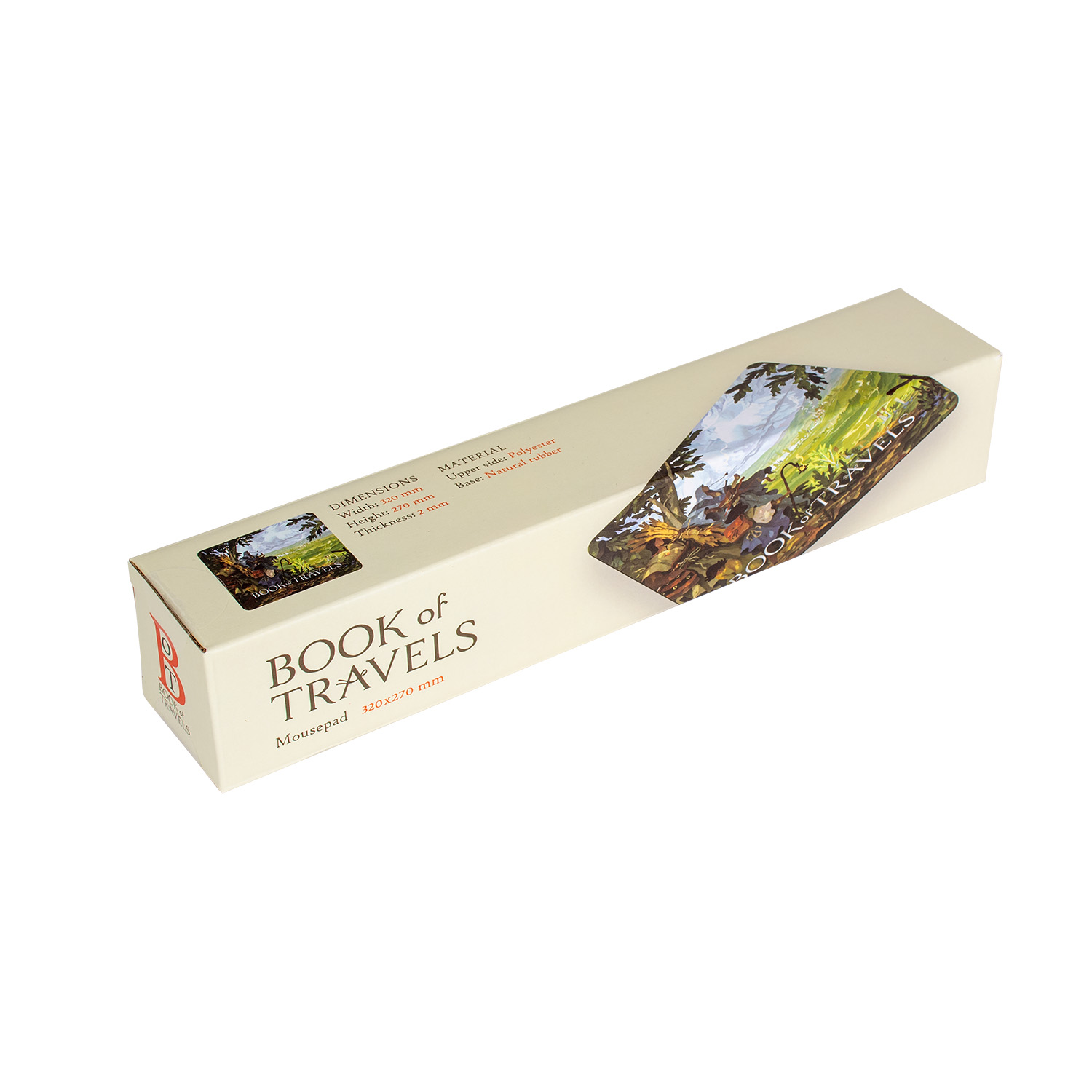 Book of Travels Mousepad:      Green Wanderlust (medium size)product zoom image #2